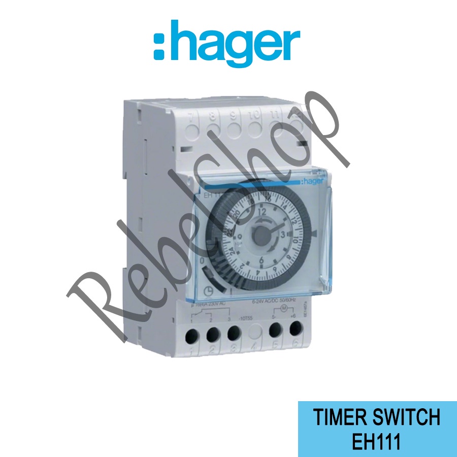 Jual Hager Timer EH111 Time Switch Analog Otomatis Auto 16A 230V 50HZ