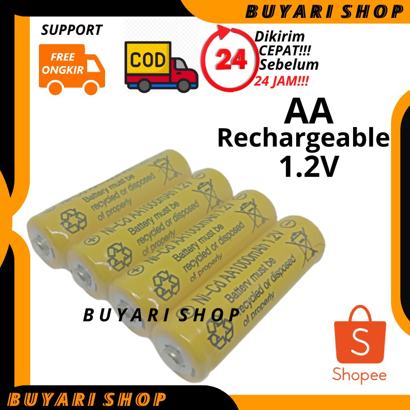 Lumiau_Boomaww [Bisa ] Baterai Aa Auldey 1300Mah Rechargeable Tamiya Murah Sony Sanyo Batre Aa Mobil