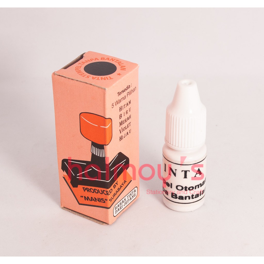 

TINTA STEMPEL OTOMATIS ( KEPALA MERAH ) / TINTA MANIS WARNA HITAM
