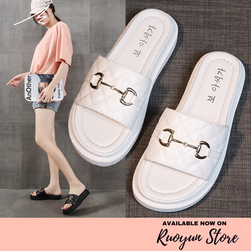 RYX - Solid Luxy Sandal Slip On Wanita Fashion Casual - Ori Import