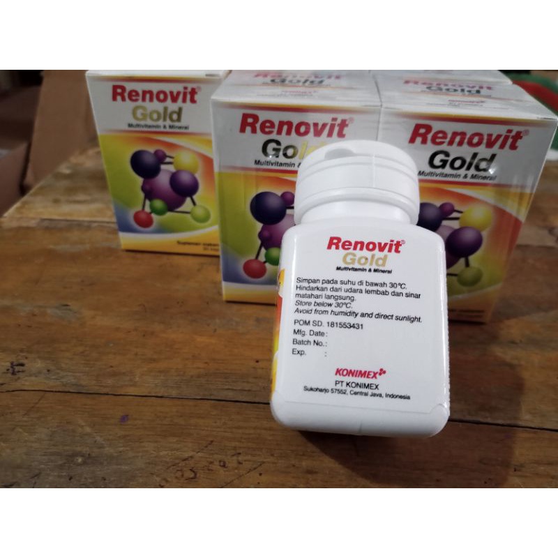 RENOVIT GOLD BOTOL ISI 30 TABLET - ED 05/2025