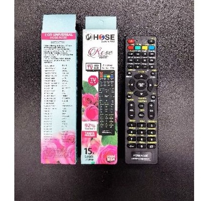 Remote TV LED Universal semua merek TV terkenal tanpa program, HOSE Rose, Baterai A3 2bh