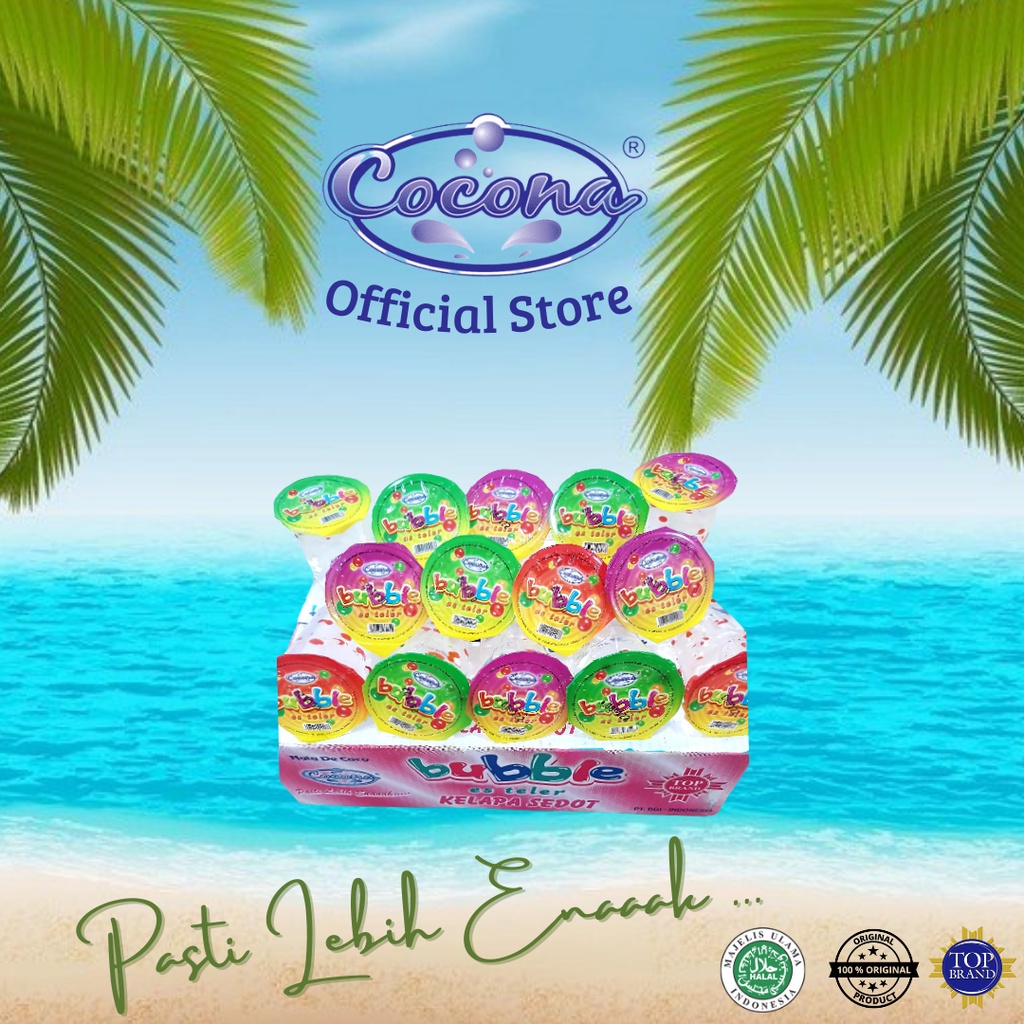 

Cocona Bubble Es Teler 1 Dus (24 Cups X 160 Ml) / Jelly Drink