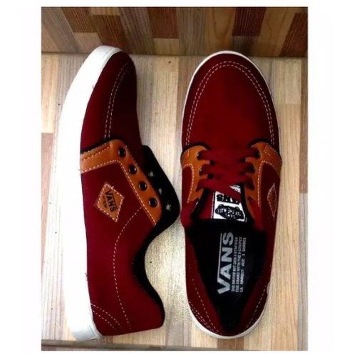 GRAND FASHION SALE 8.8 Sepatu pria cesual Vanns termurah VD02 REALPICT-Maroon