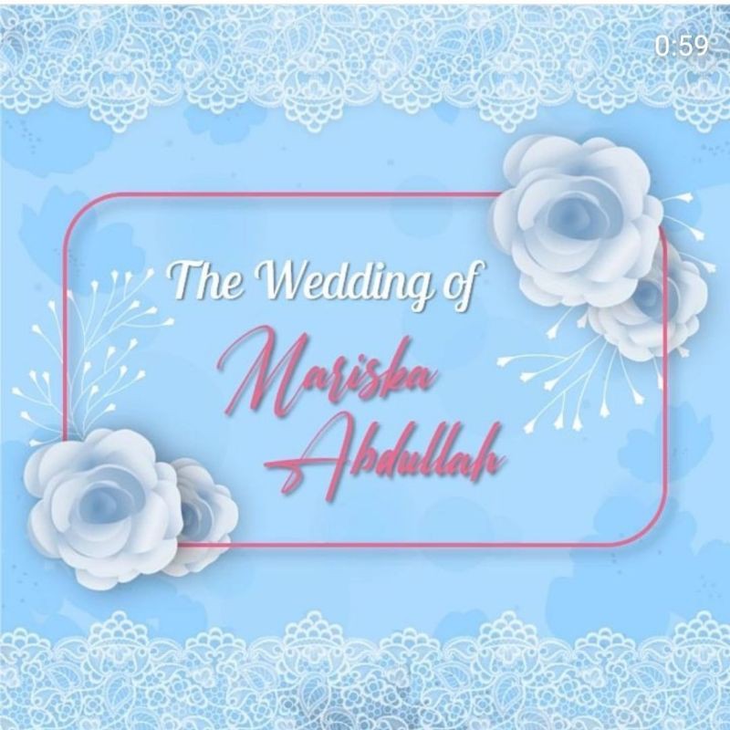 JASA UNDANGAN DIGITAL VIDEO / UNDANGAN WALIMAH / WALIMATUL URSY