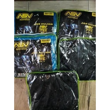 Jas Hujan karet ASV 4 Carbon Semi Transparan