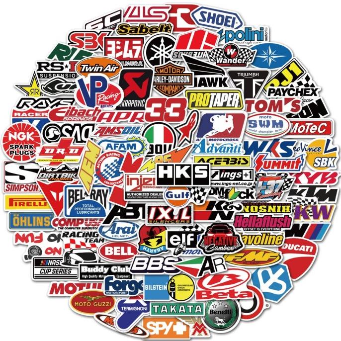 

(BISA COD) Motorcycle Automotive Sticker Pack (99pcs) MURAH Kode 736