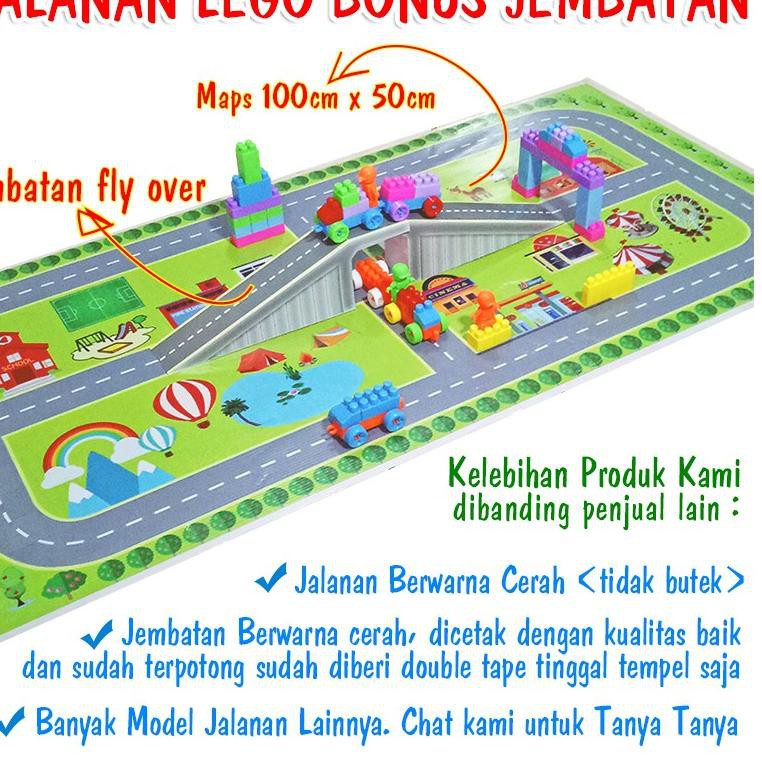 Ready Stock Jalanan Lego Mobil (TANPA LEGO/KENDARAAN) ,,...,,.