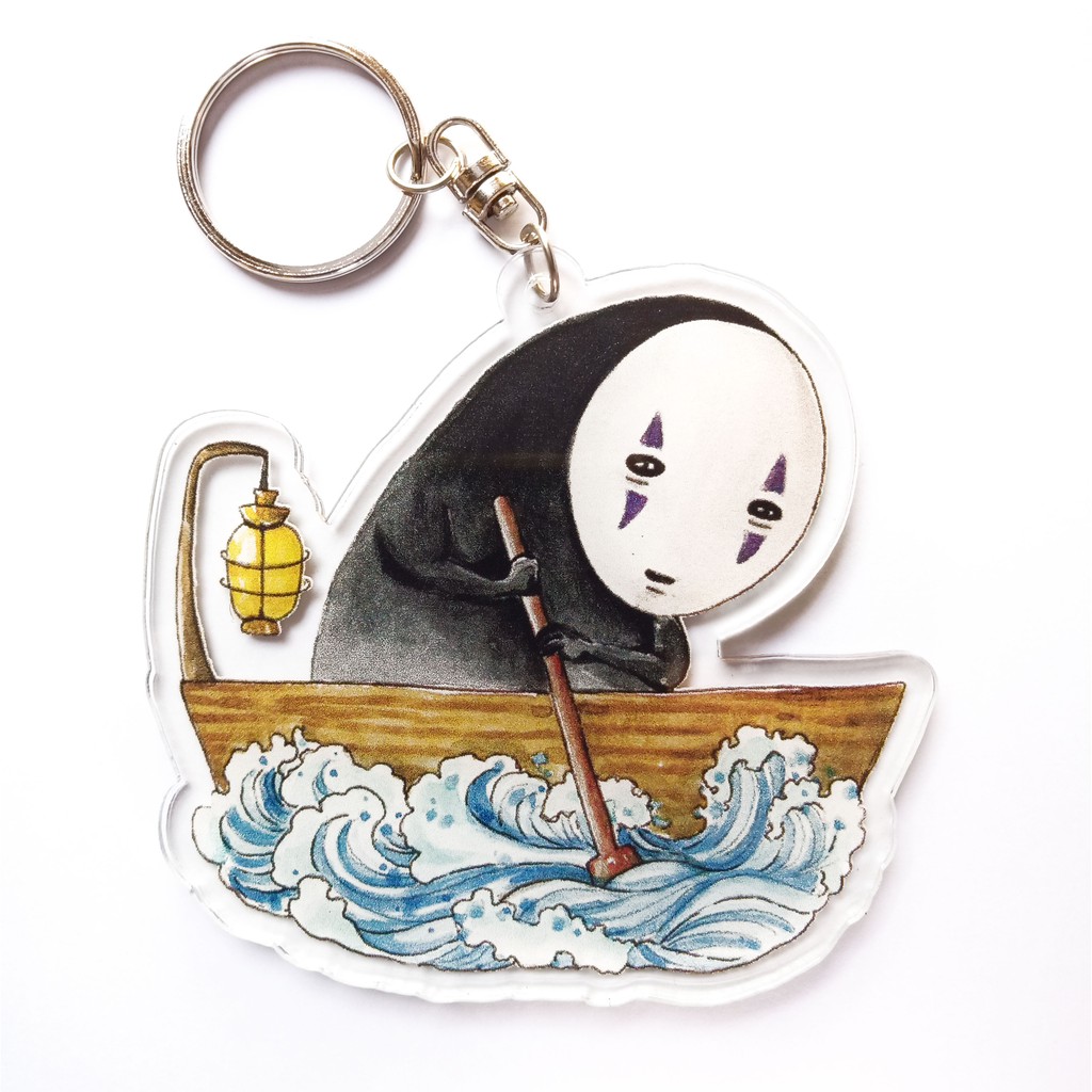 Gantungan Kunci Ghibli Kaonashi No Face Perahu