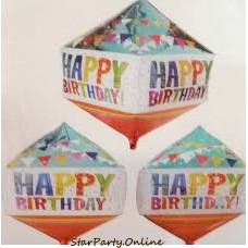 Balon Foil Piramide HBD/Smile /Balon Foil /Balon Foil Karakter