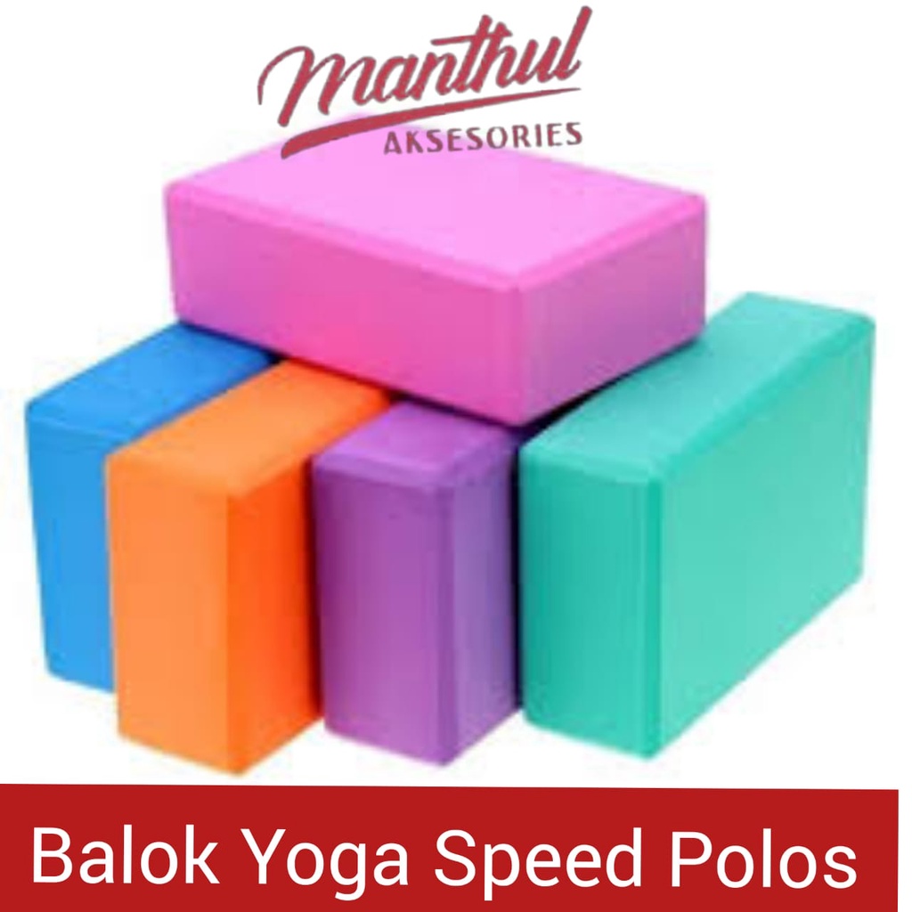 Balok Yoga yoga block Alat Gym Yoga Pilates SPEEDS Polos EVA 023-1