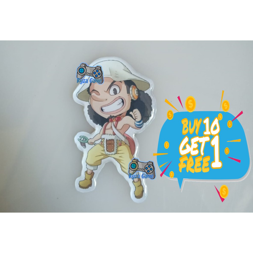 stiker timbul one piece usopp