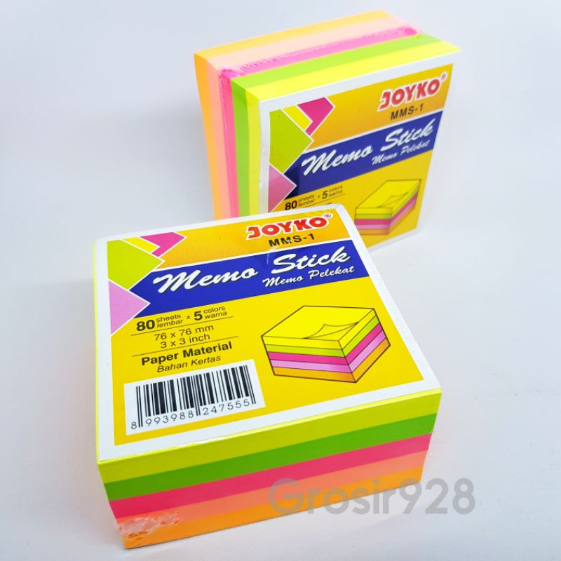 

Sticky Notes / Memo Pelekat Kertas Joyko MMS-1 (80 lembar)