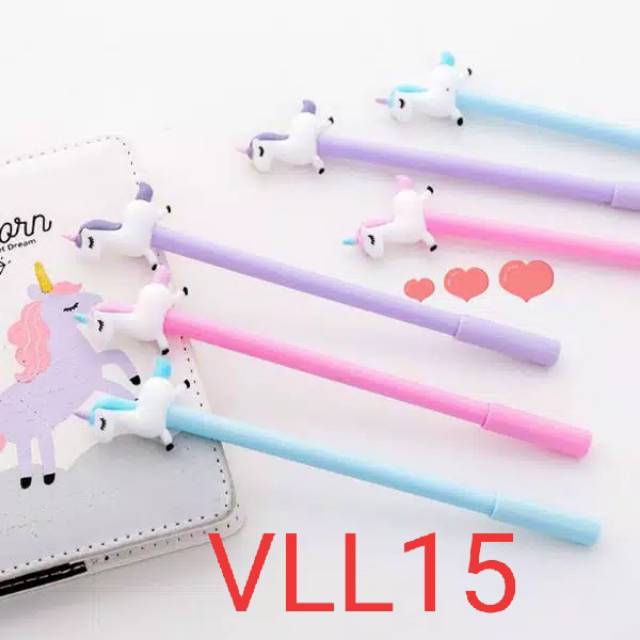 

VLL 15 pena pen pulpen unicorn lucu jumping