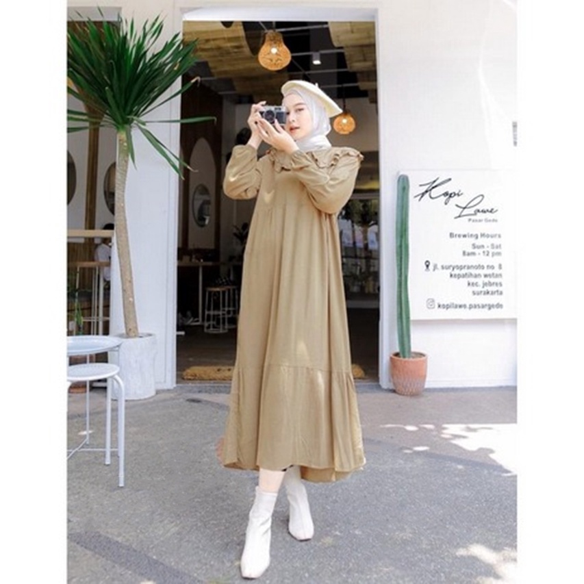 GAMIS MARITA MIDI DRESS /DRESS KEKINIAN /DRESS MARITA