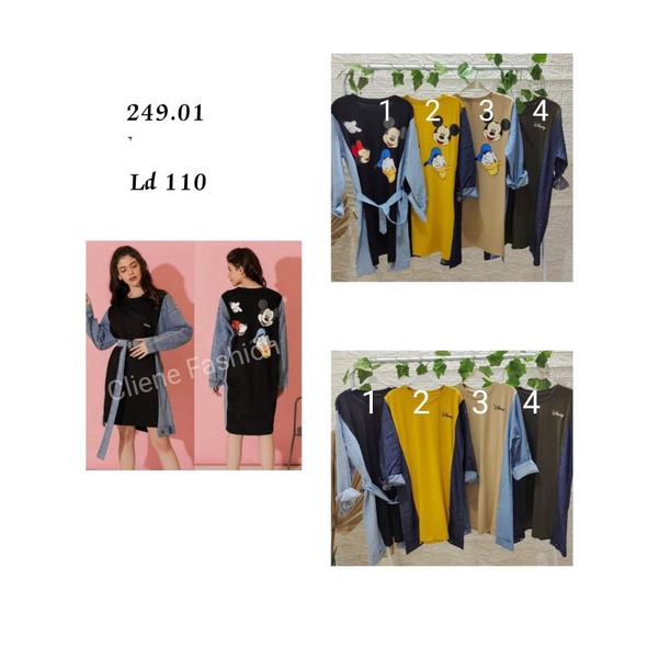 ATASAN KAOS TUNIK FASHION KOREA WANITA LENGAN PANJANG IMPORT