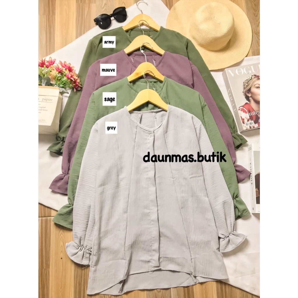 1KG MUAT 5PCS | CANA KIRANA SHIRT TOP BLOUSE AIRFLOW CRINCLE PREMIUM HITS OOTD SELEBGRAM FASHION GROSIR WANITA