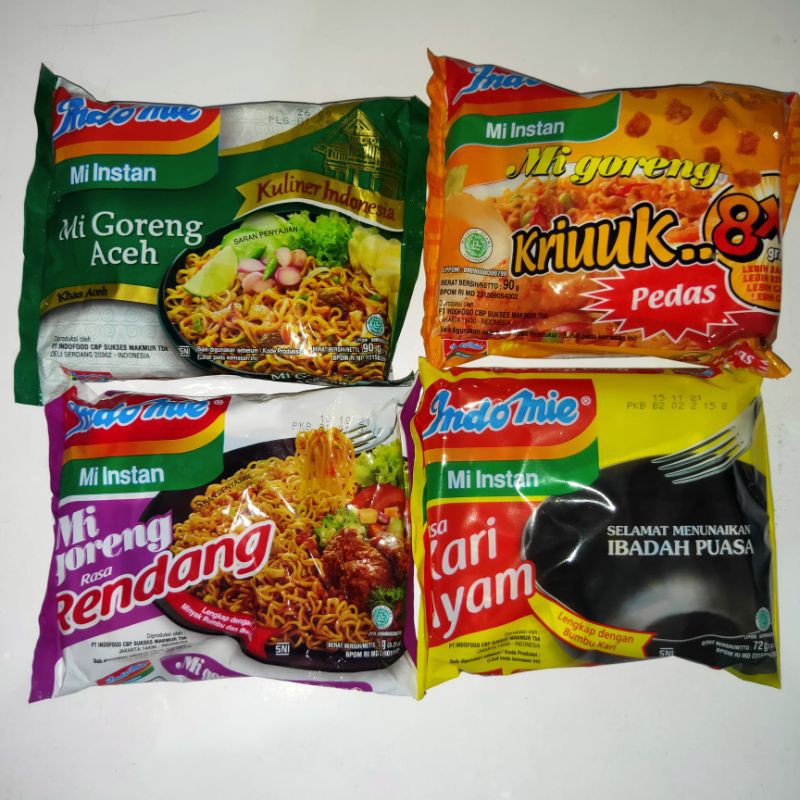 

[TERMURAH] INDOMIE KUAH KARI AYAM, MI GORENG ACEH GORENG RENDANG GORENG KRIUK/KRIUUK PEDAS MI INSTAN