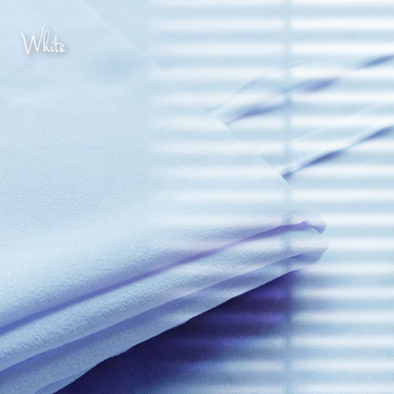 PASHMINA Hijab Diamond Tali (JAHIT TEPI) / Kerudung Pashmina Sabyan Diamond Italiano PART 1-TALI-WHITE