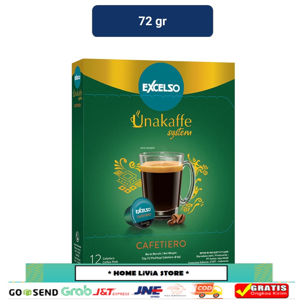 

Excelso Unakaffe Cafetiero Dus 12 x 6 gr