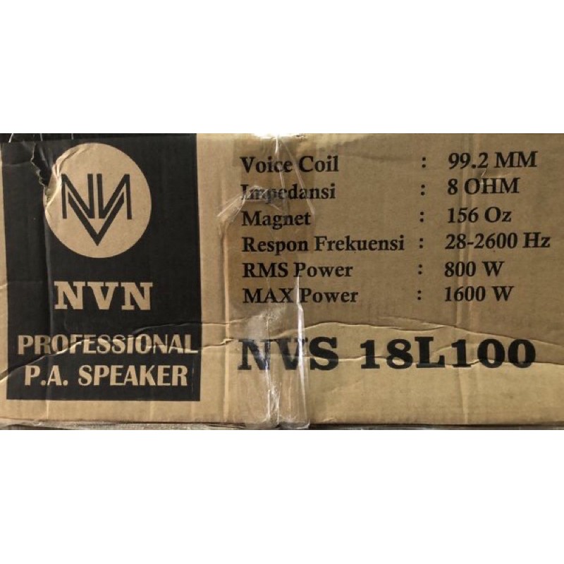 Speaker 18 inc NVN 18L100