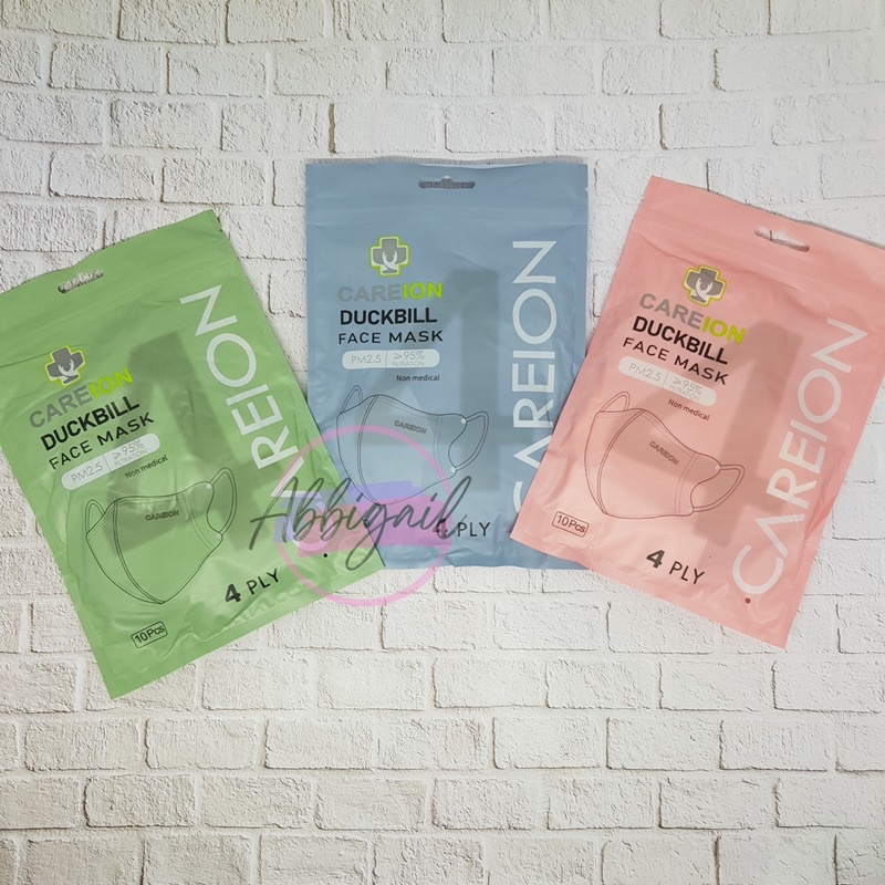 𝘈𝘉𝘎✰ Masker Duckbill Careion Premium 4PLY 1Pack isi 10 Pcs Dewasa Warna warni / Face Mask Duck Bill Earloop / Duckbill Careion 4 PLY Medis Garis model Sensi Warna Warni / Masker Duckbill Tebal 4 Lapis 1060
