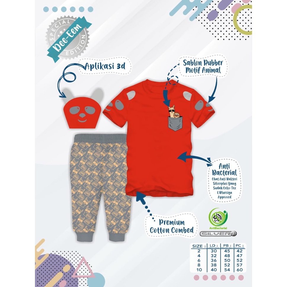 SETELAN ANAK UNISEX SPESIAL EDITION USIA 2-10 TAHUN