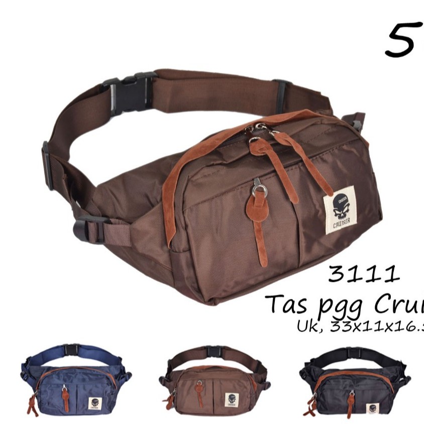 COD BOS Tas Waistbag cowok pria simpel cruiser Tas Dada Premium awet model kekinian murah semarang