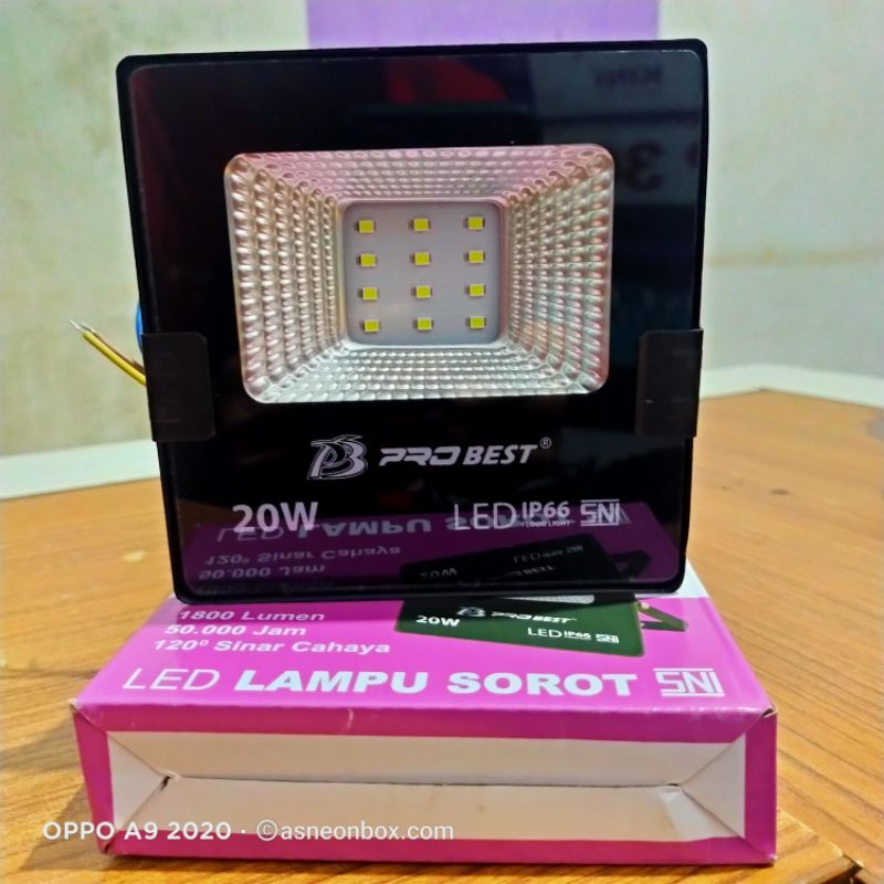 lampu sorot led 20 watt 20w lampu tembak led 20w led floodlight 20 watt