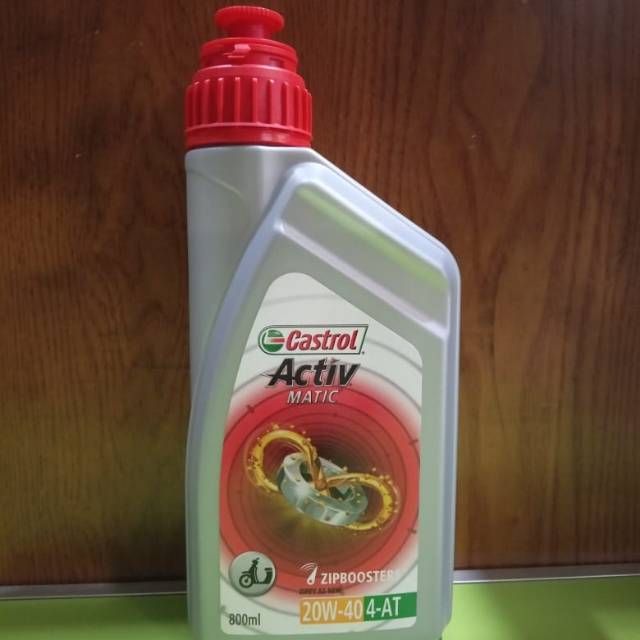 Oli Mesin Castrol Activ Matic 20W-40 0.8 Lt 4T. Untuk Motor Matic.