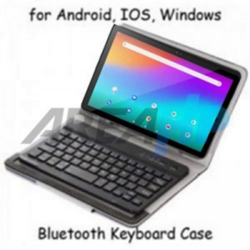 Keyboard Bluetooth Removable Case Casing Cover Evercoss Tab Tablet Android X Luna 10.1 Inch