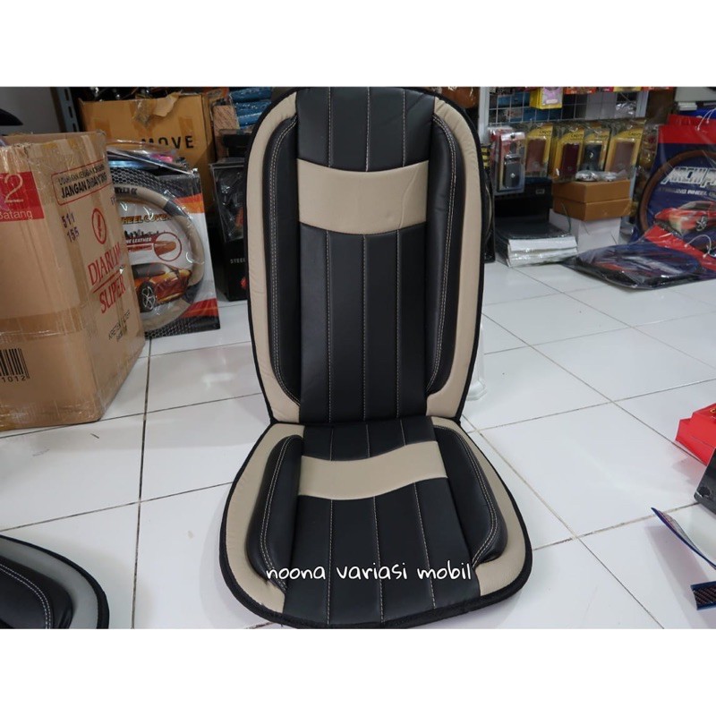 sandaran kursi jok mobil timbul exclusive krem sandaran kursi avanza xenia ertiga brio