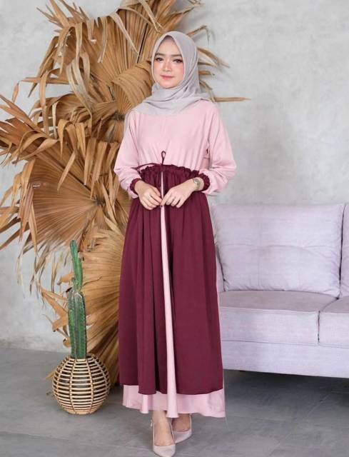 Gamis moskrep Layer //JF632