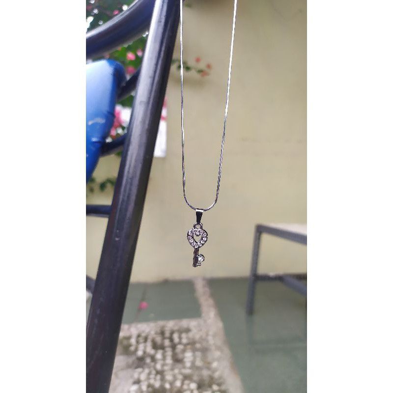 kalung titanium remaja polos/kalung new top model(45cm)