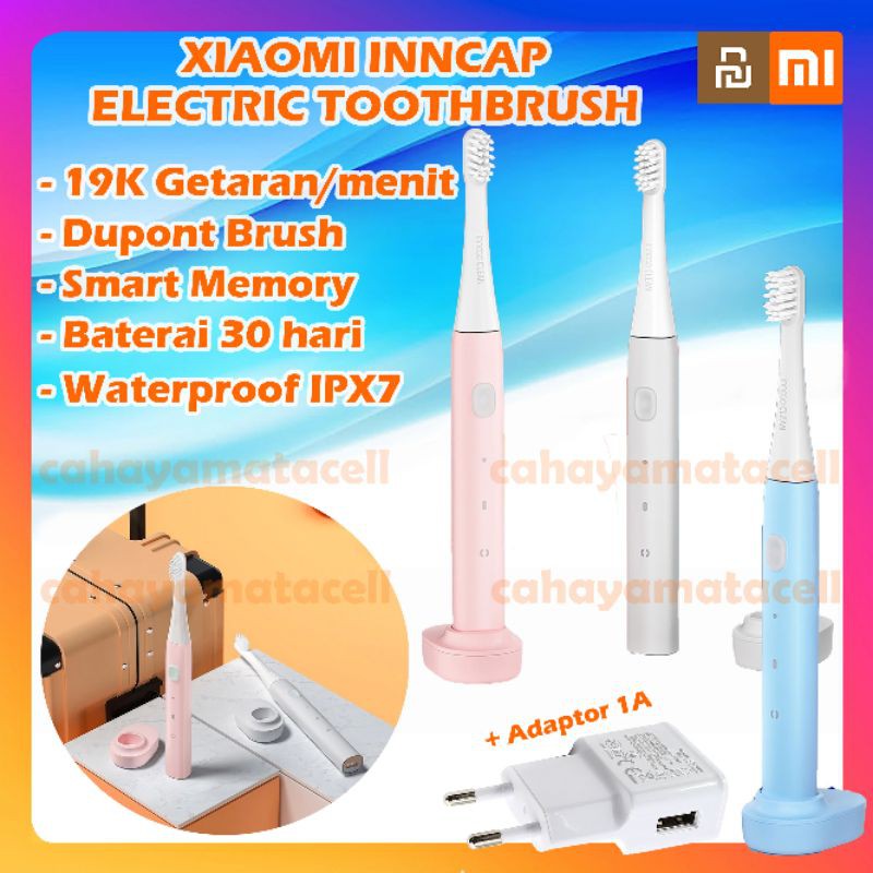 Inncap Electric Toothbrush Sikat Gigi Elektrik PT01 Waterproof Rechargeable