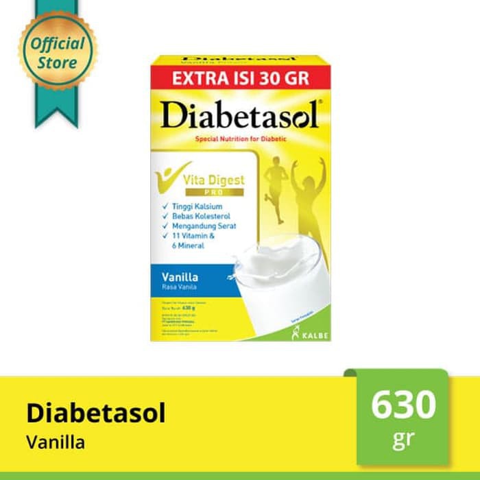 

DIABETASOL VANILA/COKLAT/CAPUCINO 630GR