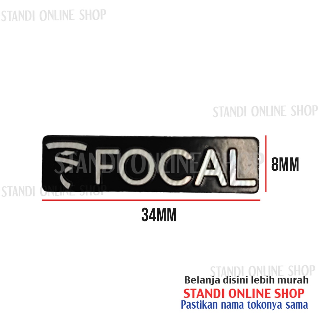 Emblem Aluminium Sticker Decals 3D Logo Focal Audio Speaker