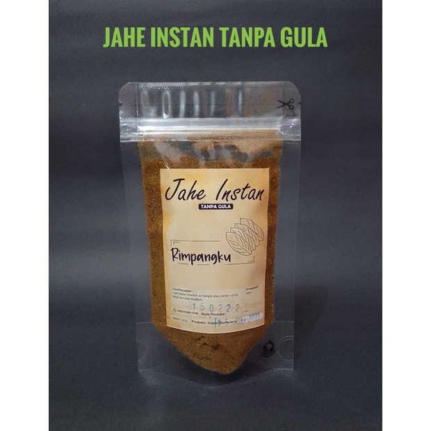 

Jahe Instan Tanpa gula