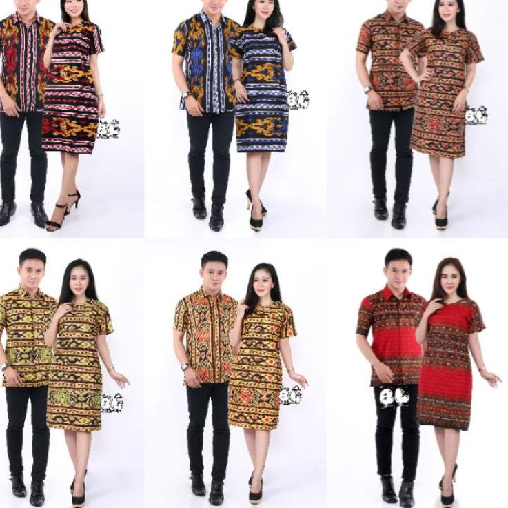 Terlaris.. COUPLE DRESS KONDANGAN / BAJU NATAL / COUPLE DRESS SONGKET
