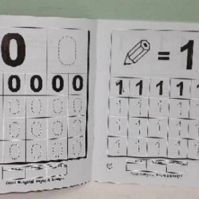 Buku Paud TK Metode Praktis Mudah Mengenal Angka 1 2