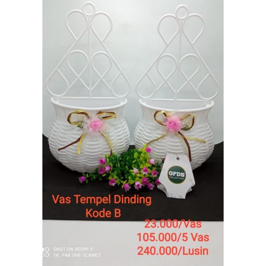 Vas Tempel Pot Tempel Vas Bunga Hias Vas Dinding