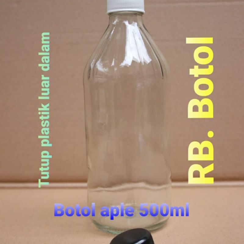 Botol.Kaca.Aple.500ml(wadah.Jamu.madu.dll)