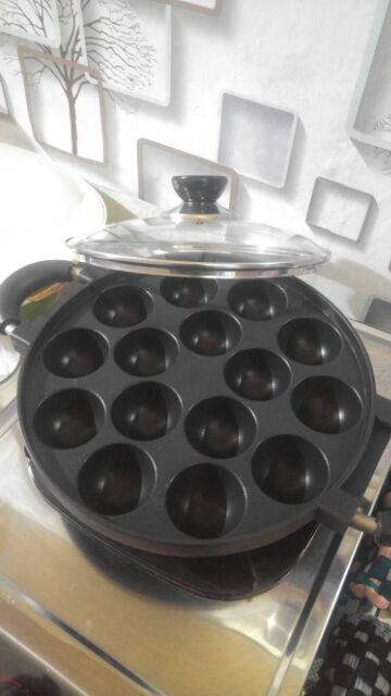 Cetakan Kue Takoyaki 15 Lubang Teflon Berkualitas Awet Tahan Lama