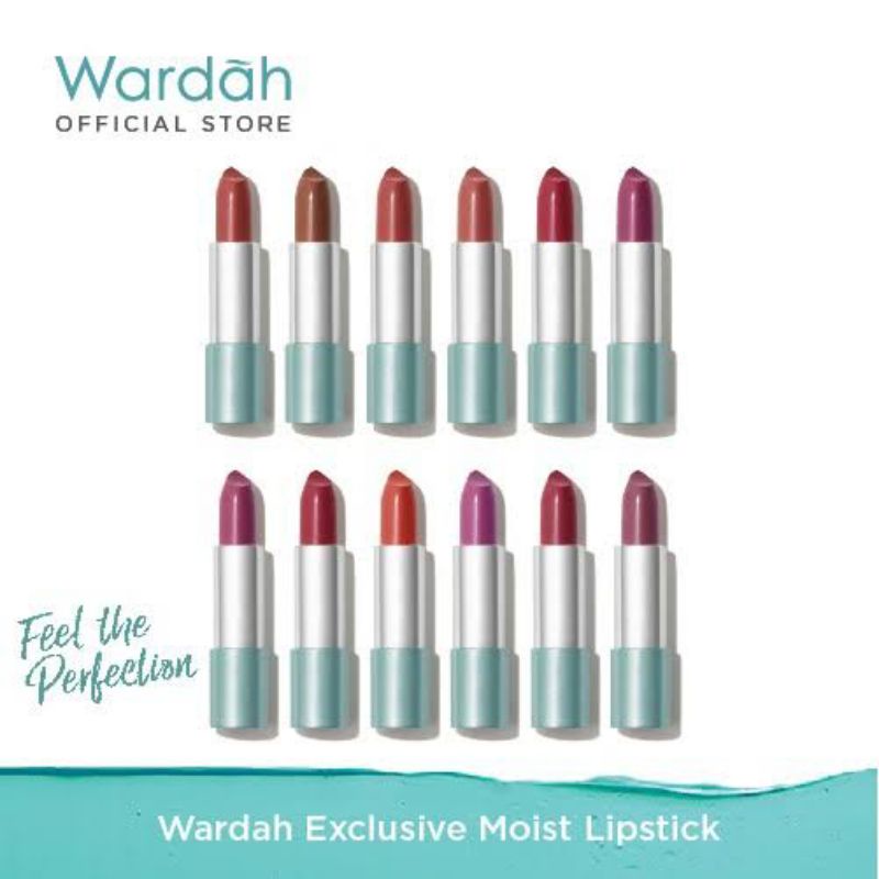 WARDAH EXCLUSIVE Moist Lipstick /wardah exclusive lipstick/ lipstick wardah lembab/ lipstick wardah 