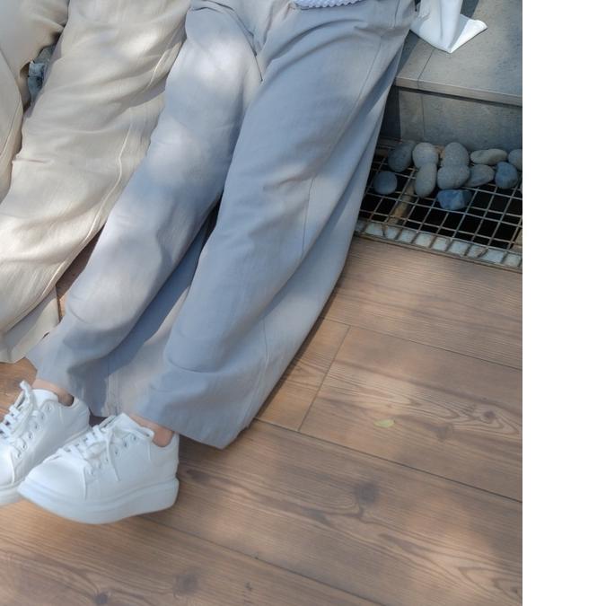 Mayoutfit Alanish Pants | Celana Kulot Wanita Linen Dengan Sabuk