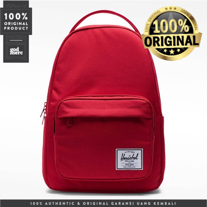 ORIGINAL ORI 100%  Herschel Backpack Miller Backpack Red 701168