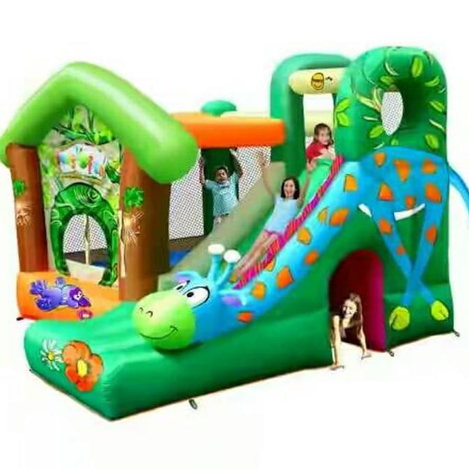 Terpromo Arena Bermain Rumah Balon Mainan Anak Happyhop Jungle Fun Istana Udara Qorr