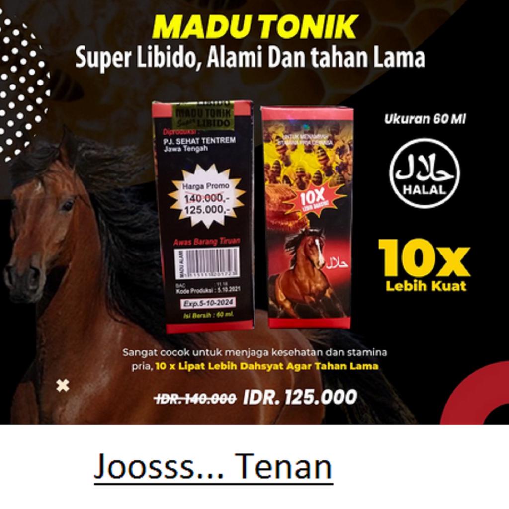 Madu Tonik Super Libido Alami Tahan Lama Pria Lelaki 10x Lebih Kuat Original 100%