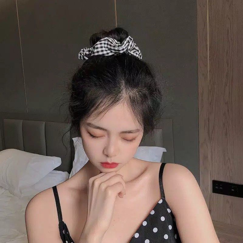 SCRUNCHIE IKAT RAMBUT GAYA KOREA TERLARIS