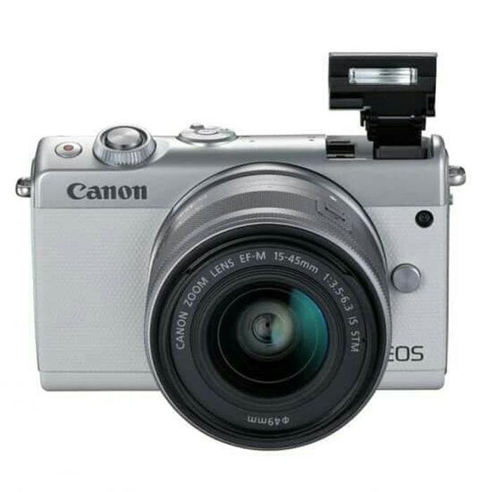 "KD" CAMERA CANON EOS M 100 KIT EF-M15-45MM IS STM GARANSI PT 1 TAHUN